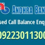 Andhra Bank Check Balance Enquiry