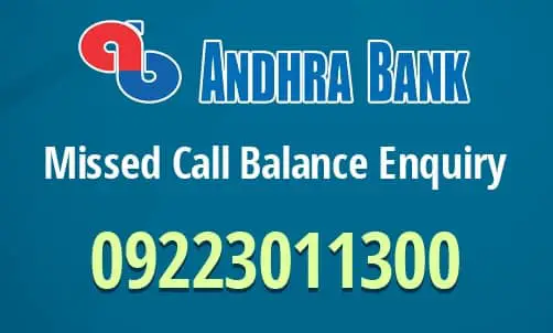 Andhra Bank Check Balance Enquiry