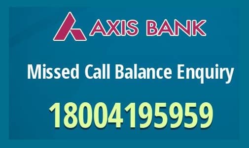 Axis Bank Check Balance Enquiry