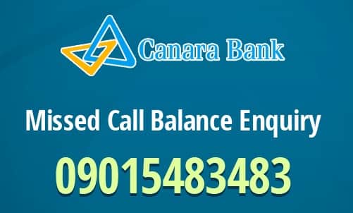 canara bank mobile number balance check karne ka