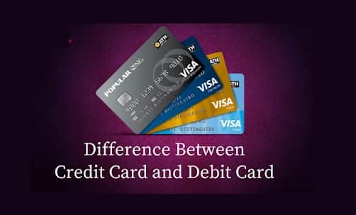 Difference Between Credit Card and Debit Card